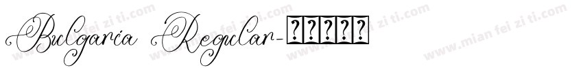 Bulgaria Regular字体转换